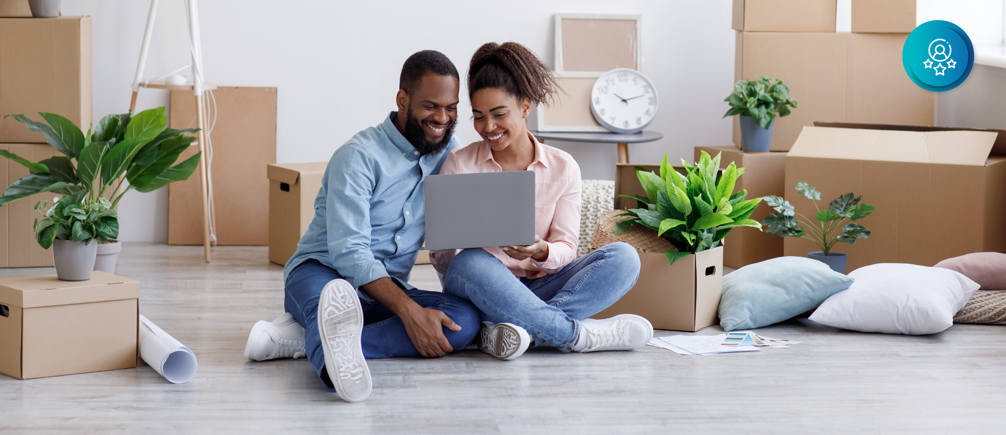 woman and men together in the house